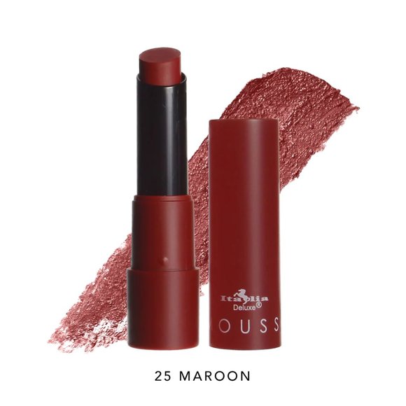 ⭐4/$15 Italia Deluxe Mousse Matte Lipstick Maroon - Picture 1 of 8